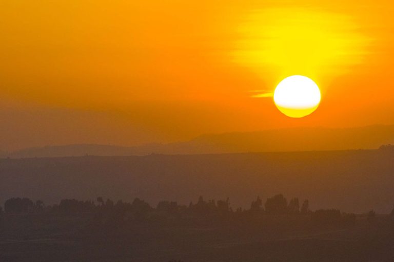 prächtiger Sonnenuntergang