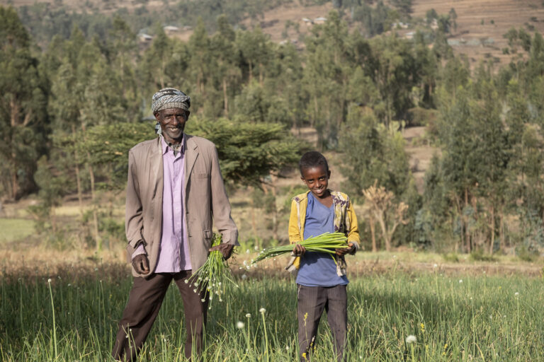 Projektgebiet Borena. Ednire Asefa, 58 ist Modelfarmer in Walamagole