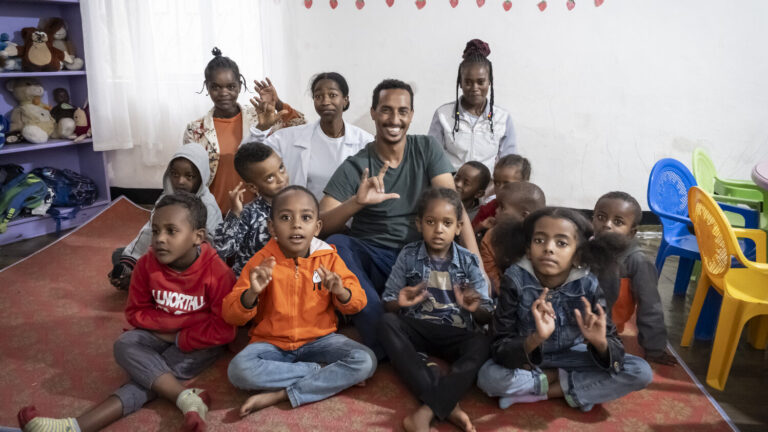 Das Zentrum für gehörlose Kinder in der südäthiopischen Stadt Awassa, gegründet von Amsalu Desse.